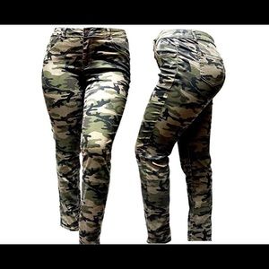 JD women Plus Size Stretch Camouflage skinny jeans